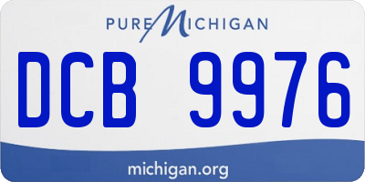 MI license plate DCB9976