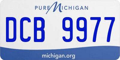 MI license plate DCB9977