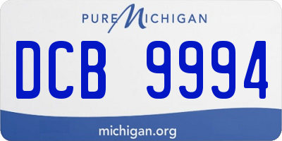 MI license plate DCB9994