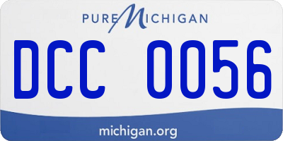 MI license plate DCC0056