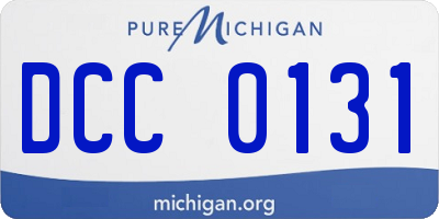 MI license plate DCC0131