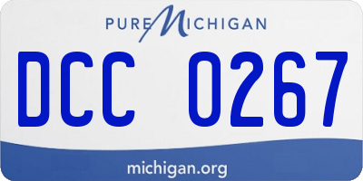 MI license plate DCC0267