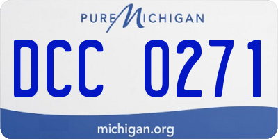 MI license plate DCC0271