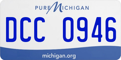 MI license plate DCC0946