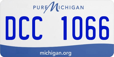 MI license plate DCC1066