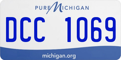 MI license plate DCC1069