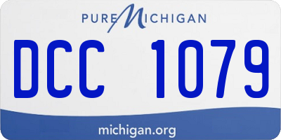 MI license plate DCC1079