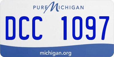 MI license plate DCC1097