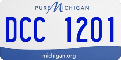 MI license plate DCC1201