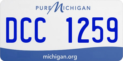 MI license plate DCC1259