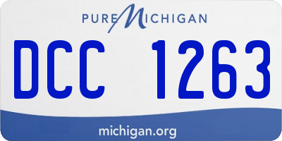 MI license plate DCC1263