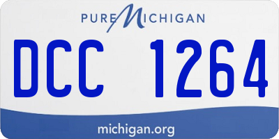 MI license plate DCC1264