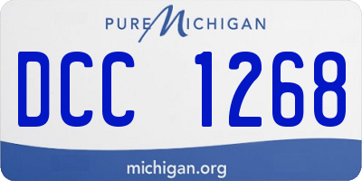 MI license plate DCC1268