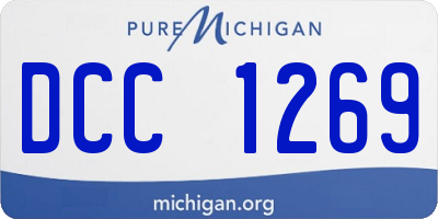 MI license plate DCC1269