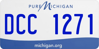 MI license plate DCC1271