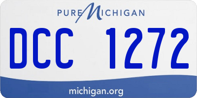 MI license plate DCC1272