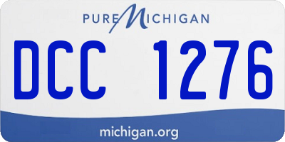 MI license plate DCC1276