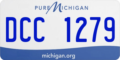 MI license plate DCC1279