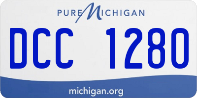 MI license plate DCC1280