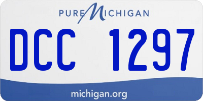 MI license plate DCC1297