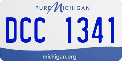 MI license plate DCC1341