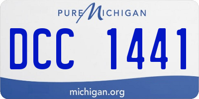 MI license plate DCC1441