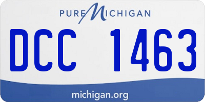 MI license plate DCC1463