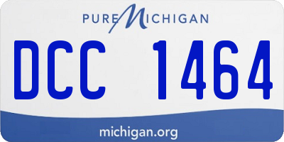 MI license plate DCC1464