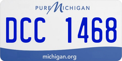 MI license plate DCC1468