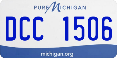 MI license plate DCC1506