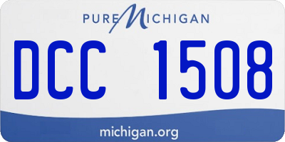 MI license plate DCC1508