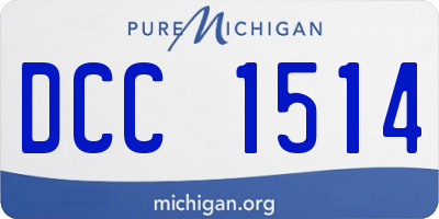 MI license plate DCC1514