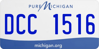 MI license plate DCC1516