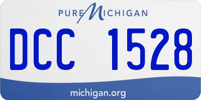 MI license plate DCC1528