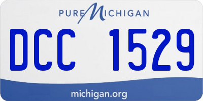 MI license plate DCC1529
