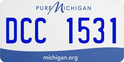 MI license plate DCC1531