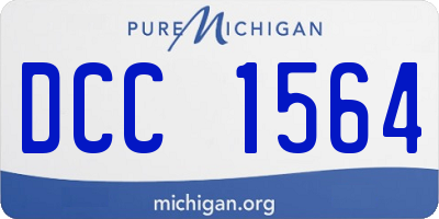 MI license plate DCC1564