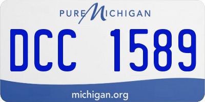 MI license plate DCC1589