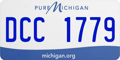 MI license plate DCC1779