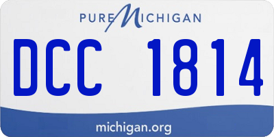 MI license plate DCC1814