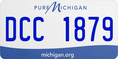 MI license plate DCC1879
