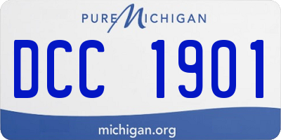 MI license plate DCC1901