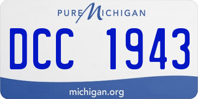 MI license plate DCC1943