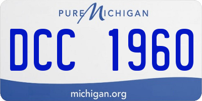 MI license plate DCC1960