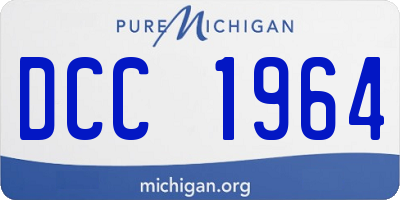 MI license plate DCC1964