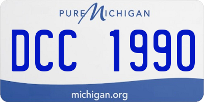 MI license plate DCC1990