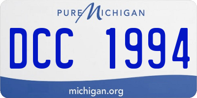 MI license plate DCC1994