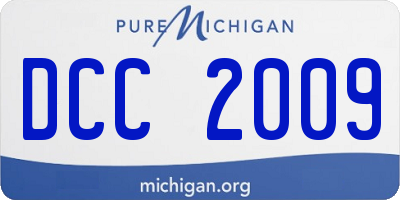 MI license plate DCC2009
