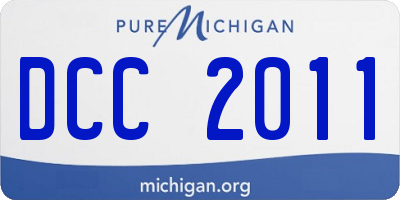 MI license plate DCC2011