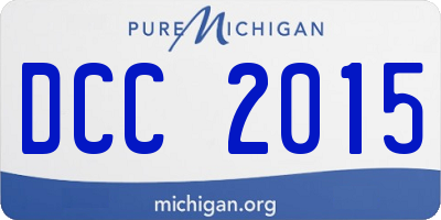 MI license plate DCC2015